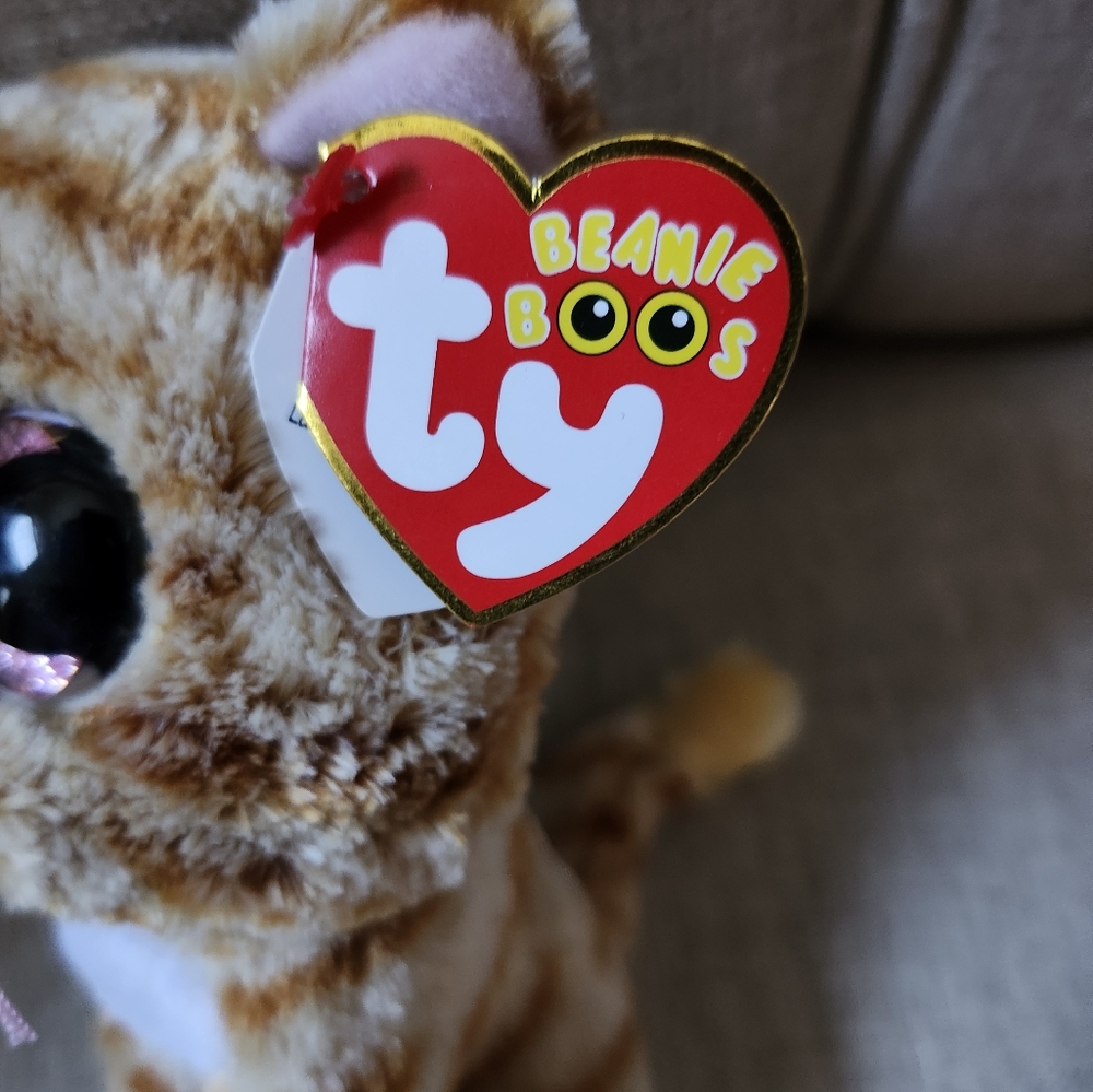2 Beanie Boos!  Wise the Owl & Tabotha the Kitty - Picture 5 of 6